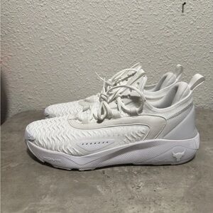 Under Armour Project Rock 7 Training Shoes PR7 Men Sz 12 White 3027600-103